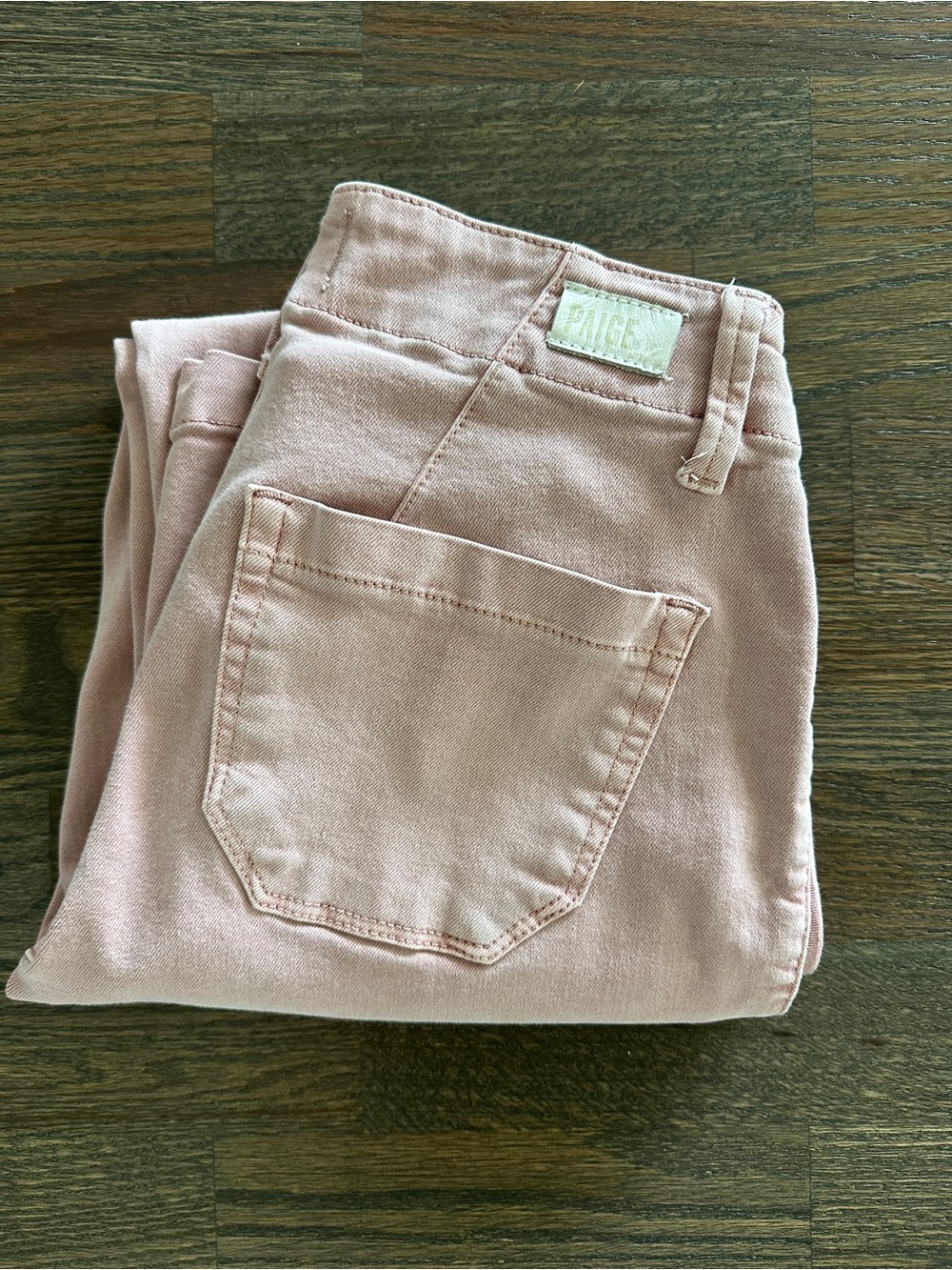 Paige Women's High-Rise Straight Jeans in Blush 24